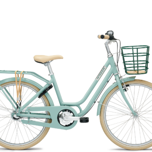 NOrden Clara 24" pigecykel med aluminiumstel, 3 Shimano-gear, komfortsadel og praktisk tilbehør. Stilfuld, robust og ideel til urbane eventyr.