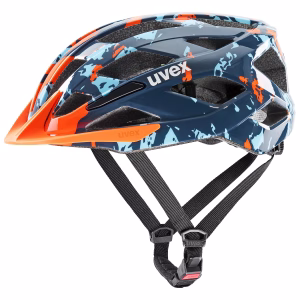 Uvex Air Wing 2 | Let cykelhjelm til børn, Str. 50-54 Papaya-Bubble Blue