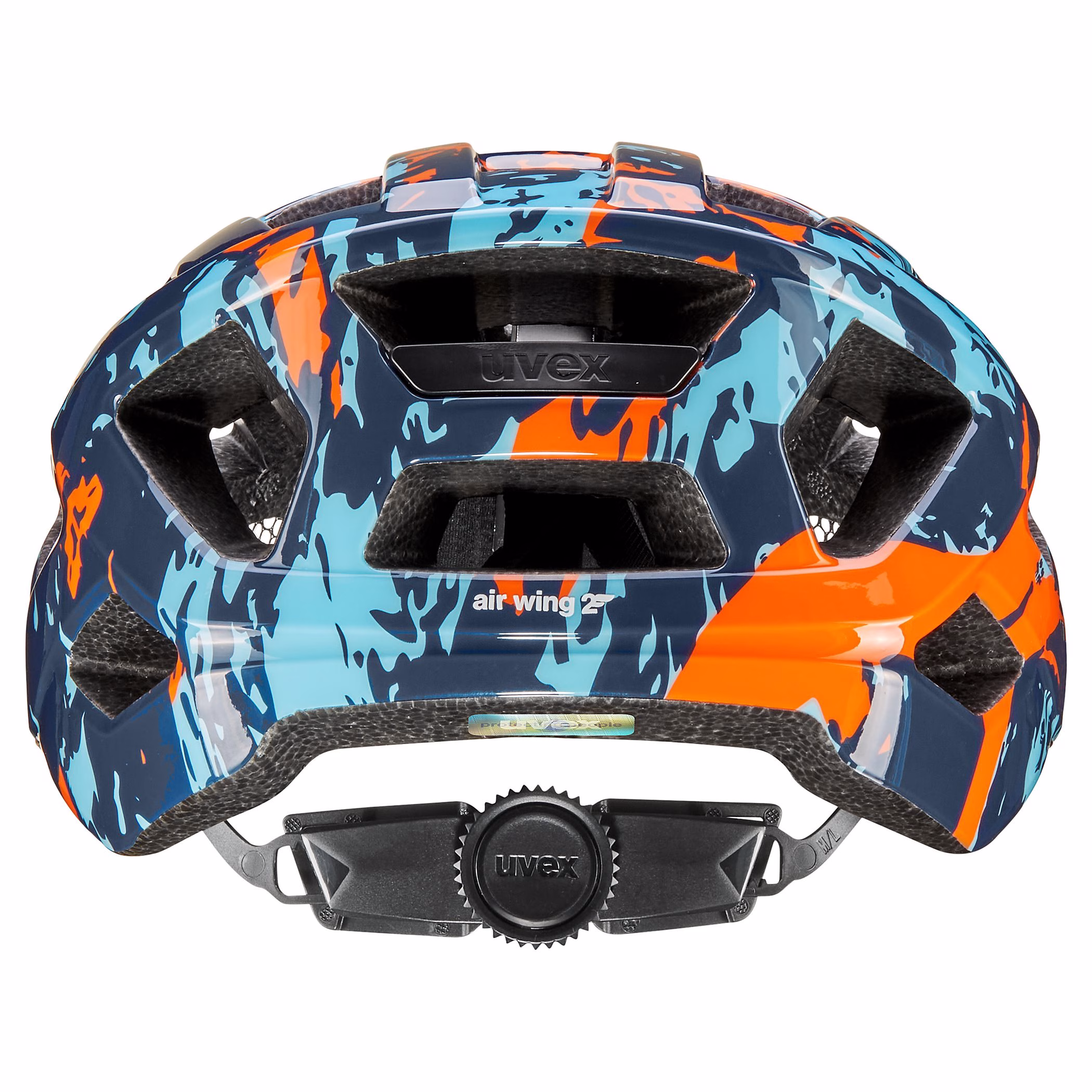 Uvex Air Wing 2 | Let cykelhjelm til børn, Str. 50-54 Papaya-Bubble Blue - Billede 5